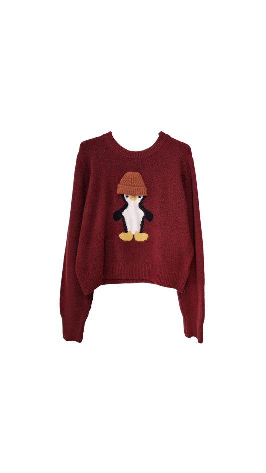 Πλεκτό με πιγκουίνο