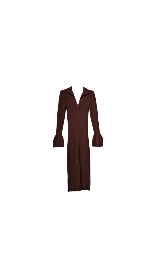 Πλεκτό μάξι φόρεμα