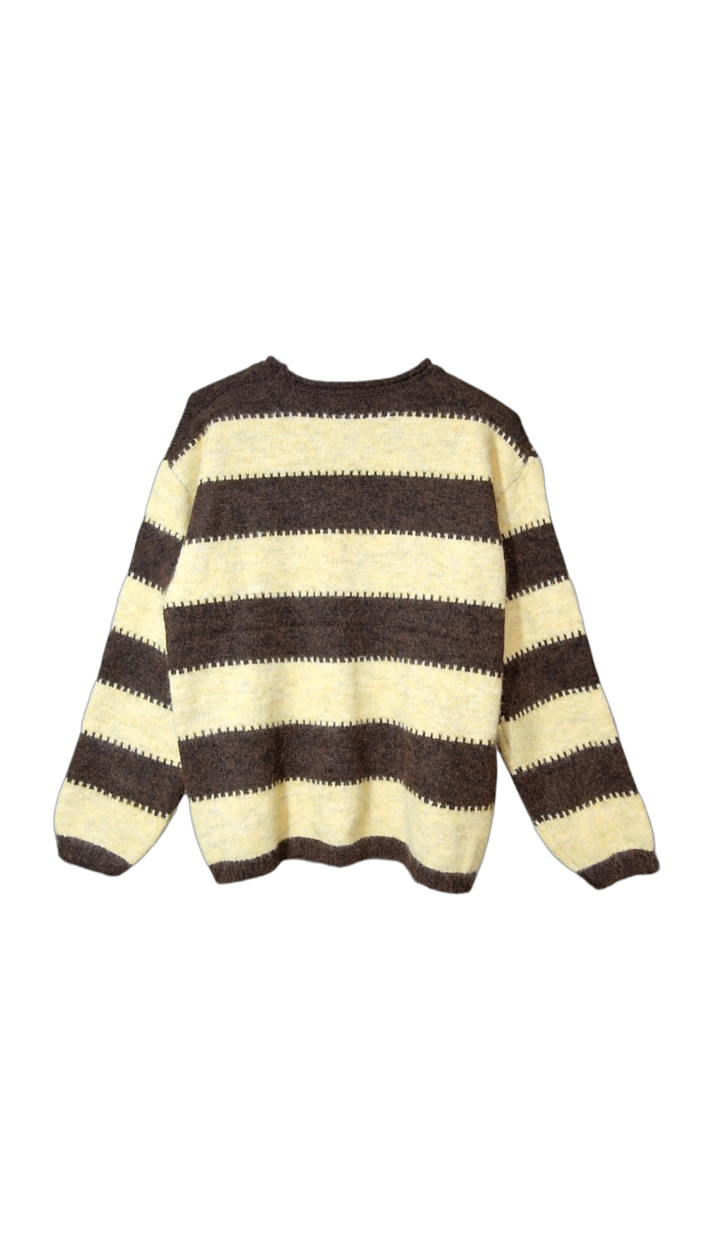 Ριγέ πουλόβερ με φαρδιά ρίγα