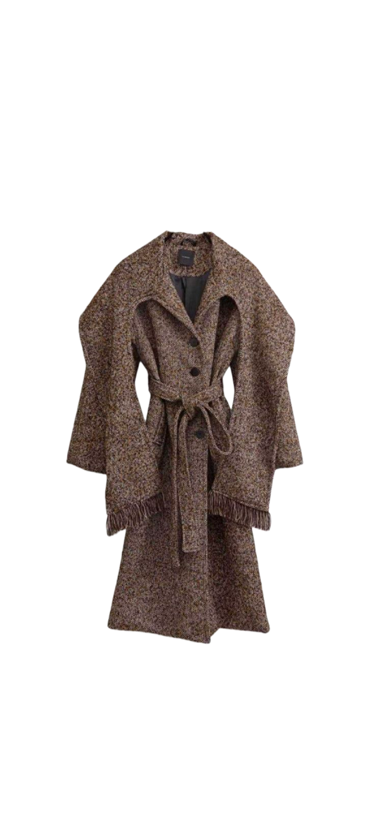 Παλτό με μακρύ γιακά